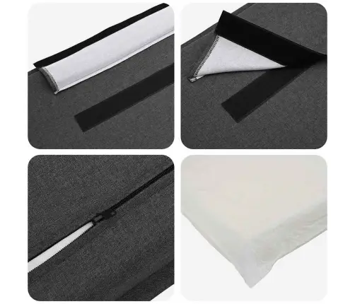 Polsterdatud Voodiots Looduslik Ja Tume Hall 75 Cm Tahke Mänd