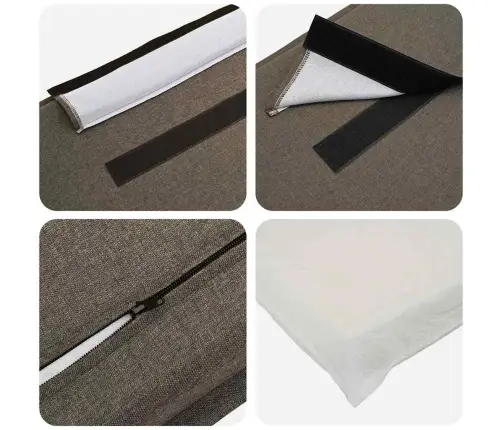 Mīkstināts Gultas Galvgalis Dabīgs Un Gaiši Pelēks 75 Cm Vidaxl