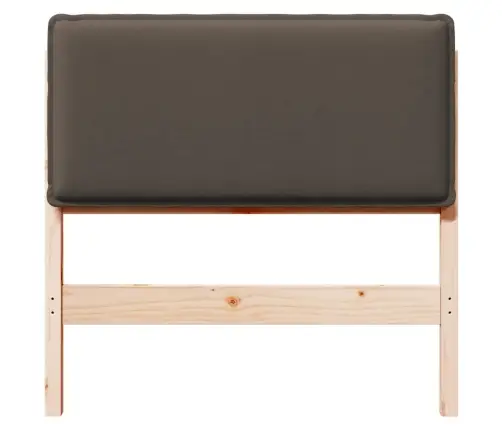 Mīkstināts Gultas Galvgalis Dabīgs Un Gaiši Pelēks 75 Cm Vidaxl