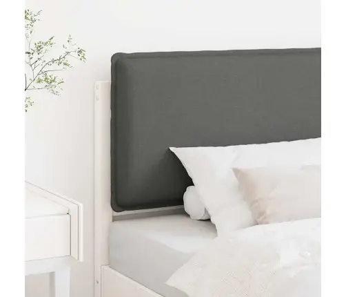 Mīkstināts Gultas Galvgalis Balts Un Gaiši Pelēks 75 Cm Vidaxl