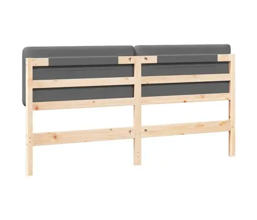 Mīkstināts Gultas Galvgalis Brūna Un Gaiši Pelēka 200 Cm Vidaxl