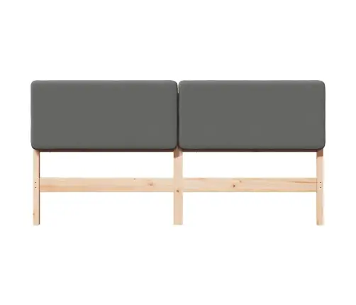 Mīkstināts Gultas Galvgalis Brūna Un Gaiši Pelēka 200 Cm Vidaxl