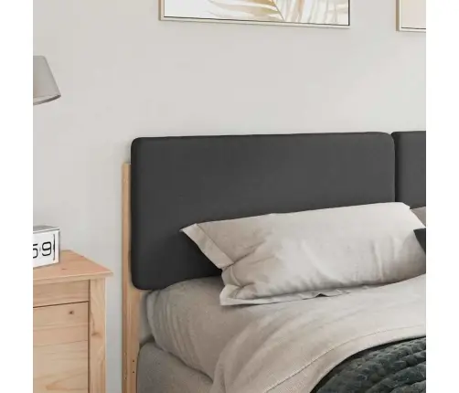 Mīkstināts Gultas Galvgalis Brūna Un Tumši Pelēka 180 Cm Vidaxl