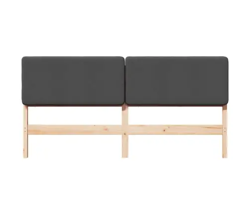 Mīkstināts Gultas Galvgalis Brūna Un Tumši Pelēka 180 Cm Vidaxl