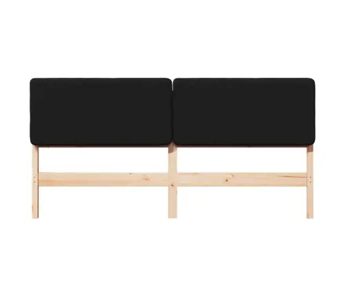 Mīkstināts Gultas Galvgalis Brūns Un Melns 180 Cm Vidaxl