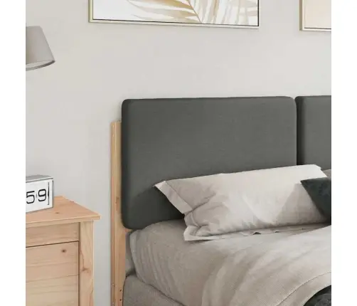 Mīkstināts Gultas Galvgalis Brūna Un Gaiši Pelēka 150 Cm Vidaxl