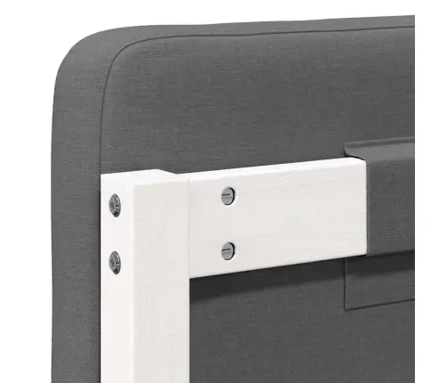 Mīkstināts Gultas Galvgalis Balts Un Gaiši Pelēks 100 Cm Vidaxl