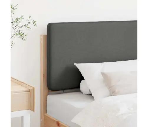 Mīkstināts Gultas Galvgalis Brūna Un Gaiši Pelēka 90 Cm Vidaxl