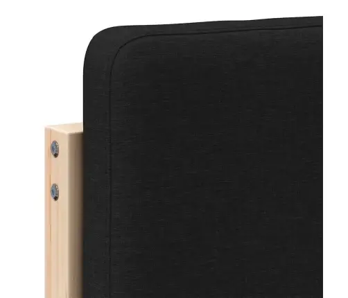 Mīkstināts Gultas Galvgalis Brūns Un Melns 90 Cm Vidaxl