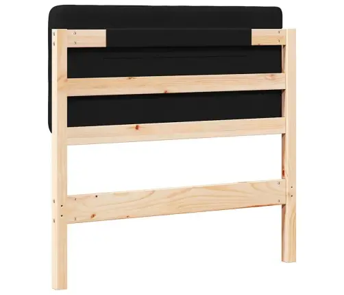 Mīkstināts Gultas Galvgalis Brūns Un Melns 90 Cm Vidaxl