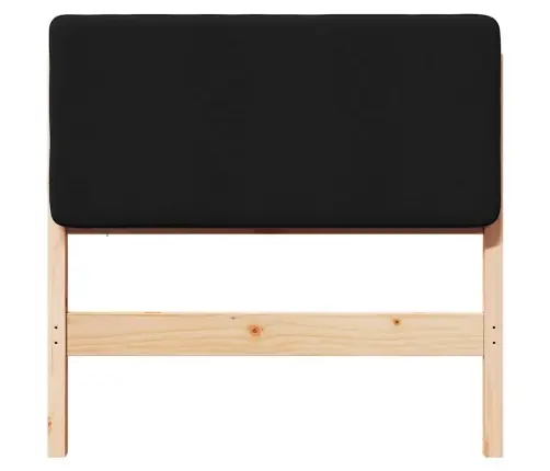 Mīkstināts Gultas Galvgalis Brūns Un Melns 90 Cm Vidaxl