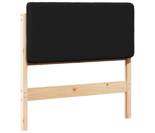 Mīkstināts Gultas Galvgalis Brūns Un Melns 90 Cm Vidaxl