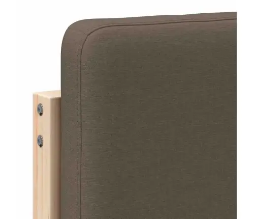 Mīkstināts Gultas Galvgalis Brūns Un Taupe 90 Cm Vidaxl