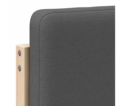 Mīkstināts Gultas Galvgalis Brūna Un Tumši Pelēka 80 Cm Vidaxl