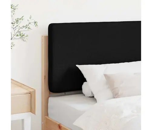 Mīkstināts Gultas Galvgalis Brūns Un Melns 80 Cm Vidaxl