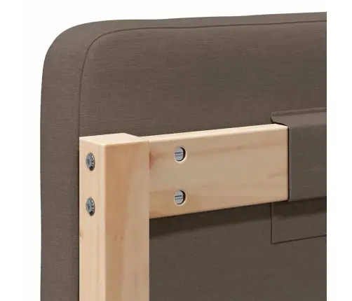 Mīkstināts Gultas Galvgalis Brūns Un Taupe 80 Cm Vidaxl