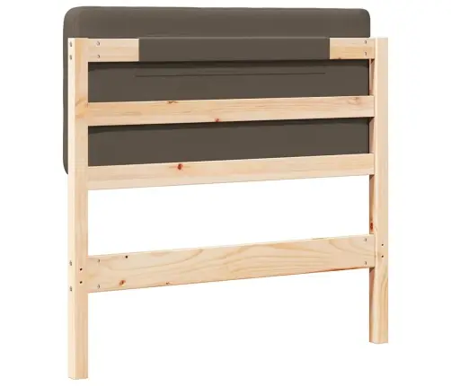 Mīkstināts Gultas Galvgalis Brūns Un Taupe 80 Cm Vidaxl