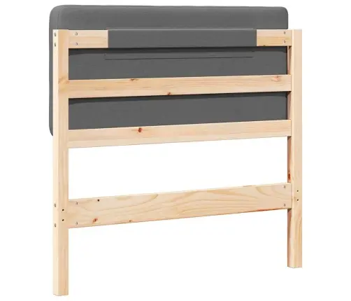 Mīkstināts Gultas Galvgalis Brūna Un Gaiši Pelēka 75 Cm Vidaxl