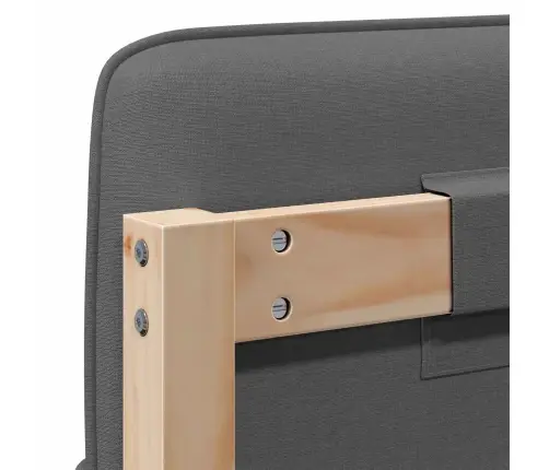 Mīkstināts Gultas Galvgalis Brūna Un Gaiši Pelēka 200 Cm Vidaxl