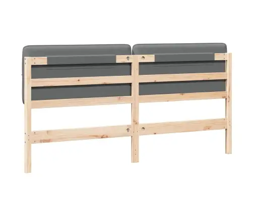 Mīkstināts Gultas Galvgalis Brūna Un Gaiši Pelēka 200 Cm Vidaxl