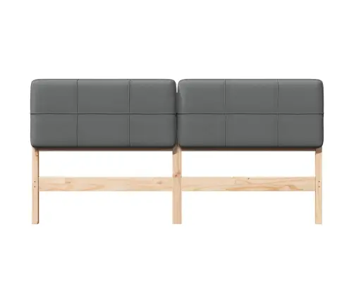 Mīkstināts Gultas Galvgalis Brūna Un Gaiši Pelēka 180 Cm Vidaxl