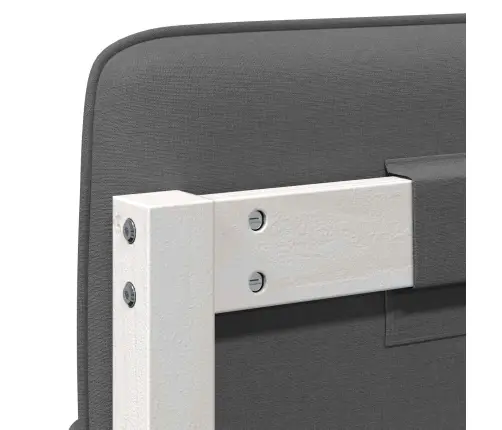 Mīkstināts Gultas Galvgalis Balts Un Gaiši Pelēks 180 Cm Vidaxl