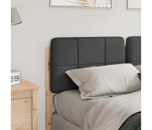 Polsterdatud Voodiots Peaga Pruun Ja Tumehall 160 Cm Tahke Mänd