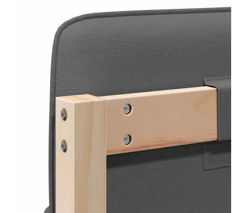 Mīkstināts Gultas Galvgalis Brūna Un Gaiši Pelēka 140 Cm Vidaxl