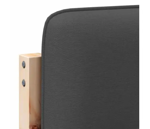 Mīkstināts Gultas Galvgalis Brūna Un Tumši Pelēka 140 Cm Vidaxl