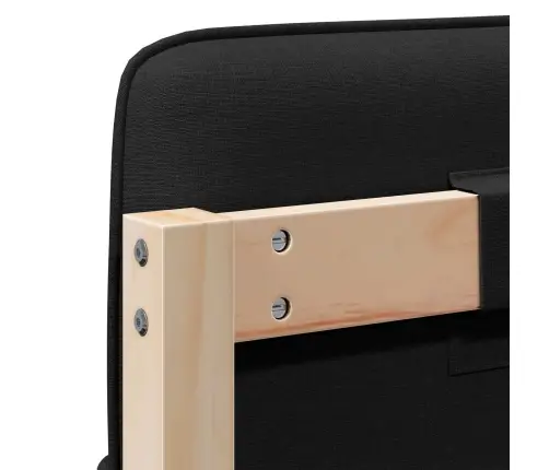 Mīkstināts Gultas Galvgalis Brūns Un Melns 140 Cm Vidaxl