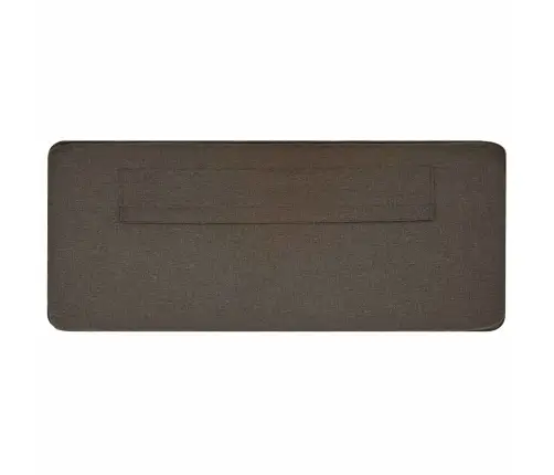 Polsterdatud Voodiots Peaga Pruun Ja Taupe 140 Cm Tahke Mänd