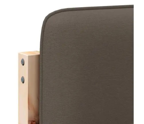 Mīkstināts Gultas Galvgalis Brūns Un Taupe 135 Cm Vidaxl