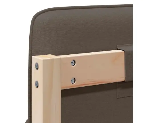 Mīkstināts Gultas Galvgalis Brūns Un Taupe 135 Cm Vidaxl