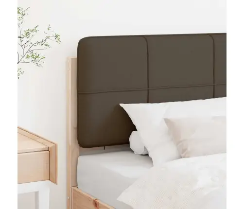 Mīkstināts Gultas Galvgalis Brūns Un Taupe 100 Cm Vidaxl