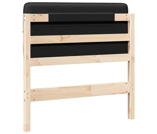 Mīkstināts Gultas Galvgalis Brūns Un Melns 90 Cm Vidaxl