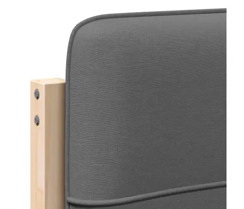 Mīkstināts Gultas Galvgalis Brūna Un Gaiši Pelēka 80 Cm Vidaxl