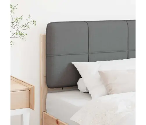 Mīkstināts Gultas Galvgalis Brūna Un Gaiši Pelēka 80 Cm Vidaxl