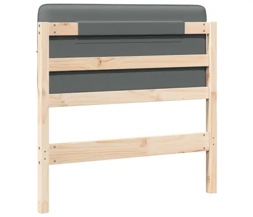 Mīkstināts Gultas Galvgalis Brūna Un Gaiši Pelēka 80 Cm Vidaxl