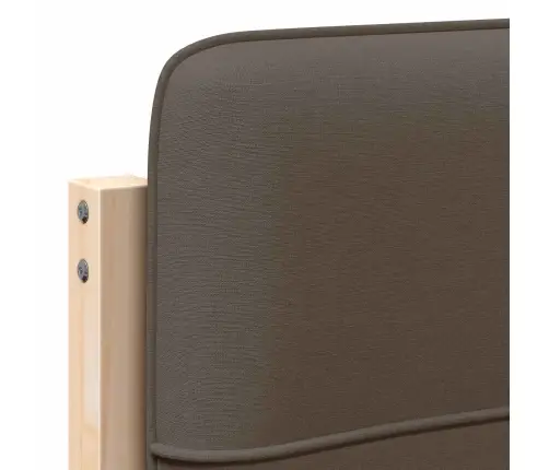 Mīkstināts Gultas Galvgalis Brūns Un Taupe 80 Cm Vidaxl