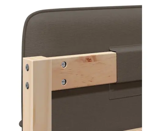 Mīkstināts Gultas Galvgalis Brūns Un Taupe 80 Cm Vidaxl