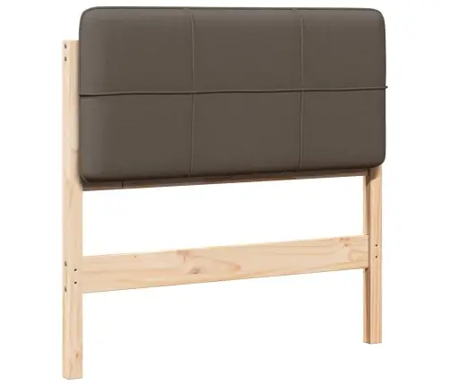 Mīkstināts Gultas Galvgalis Brūns Un Taupe 80 Cm Vidaxl