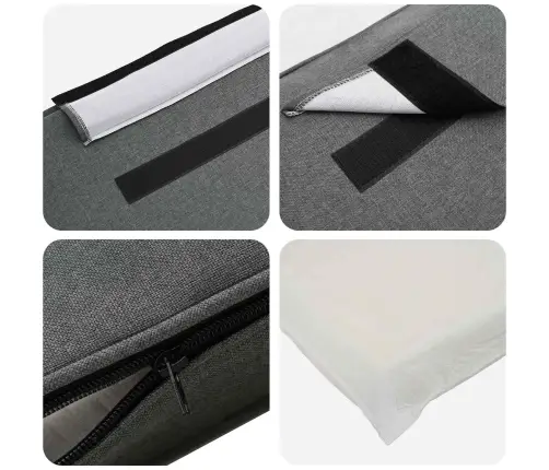 Apmušta Lovos Galvūgalis Balta Ir Šviesiai Pilka 80 Cm