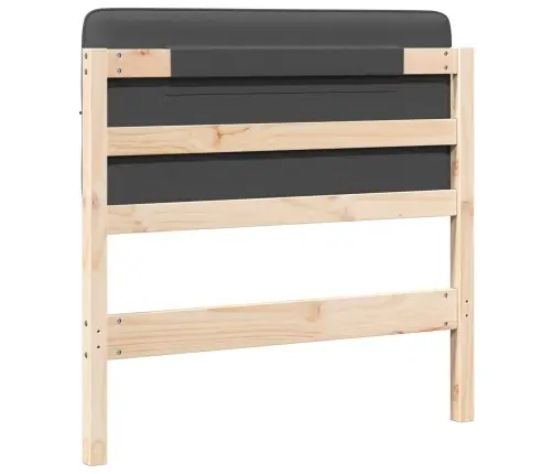 Mīkstināts Gultas Galvgalis Brūna Un Tumši Pelēka 75 Cm Vidaxl