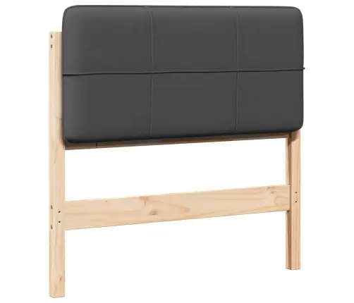 Mīkstināts Gultas Galvgalis Brūna Un Tumši Pelēka 75 Cm Vidaxl