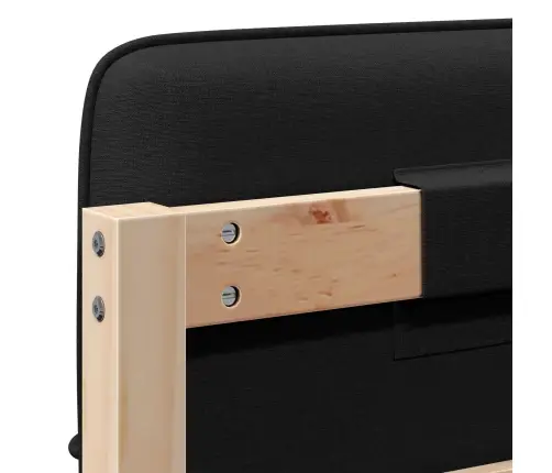 Mīkstināts Gultas Galvgalis Brūns Un Melns 75 Cm Vidaxl