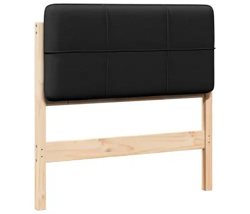 Mīkstināts Gultas Galvgalis Brūns Un Melns 75 Cm Vidaxl