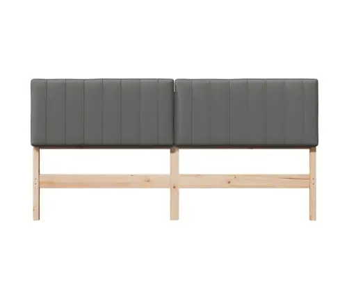 Mīkstināts Gultas Galvgalis Brūna Un Gaiši Pelēka 180 Cm Vidaxl