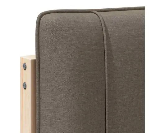 Mīkstināts Gultas Galvgalis Brūns Un Taupe 180 Cm Vidaxl