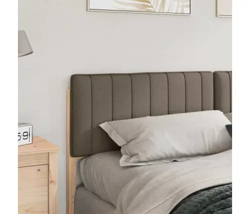 Mīkstināts Gultas Galvgalis Brūns Un Taupe 180 Cm Vidaxl