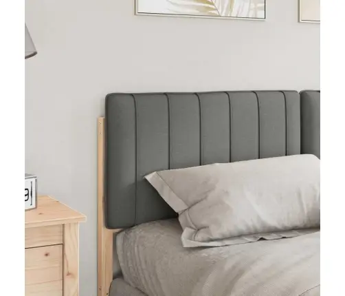 Mīkstināts Gultas Galvgalis Brūna Un Gaiši Pelēka 160 Cm Vidaxl